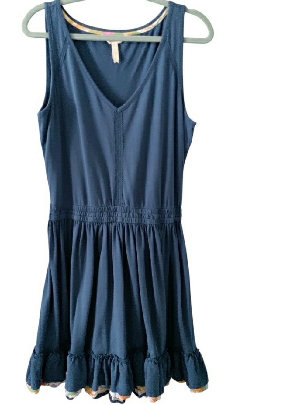 Matilda Jane Brilliant Daydream Swing Time Tank Dress Stretch Knit Flutter